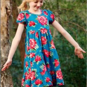 Matilda Jane Apple Blossom Floral Blue and Pink Kids Dress
